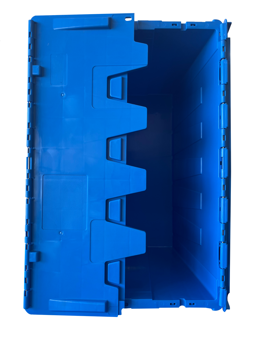 Caja Bisagrada 62 L AZUL – Cajas Plasticas