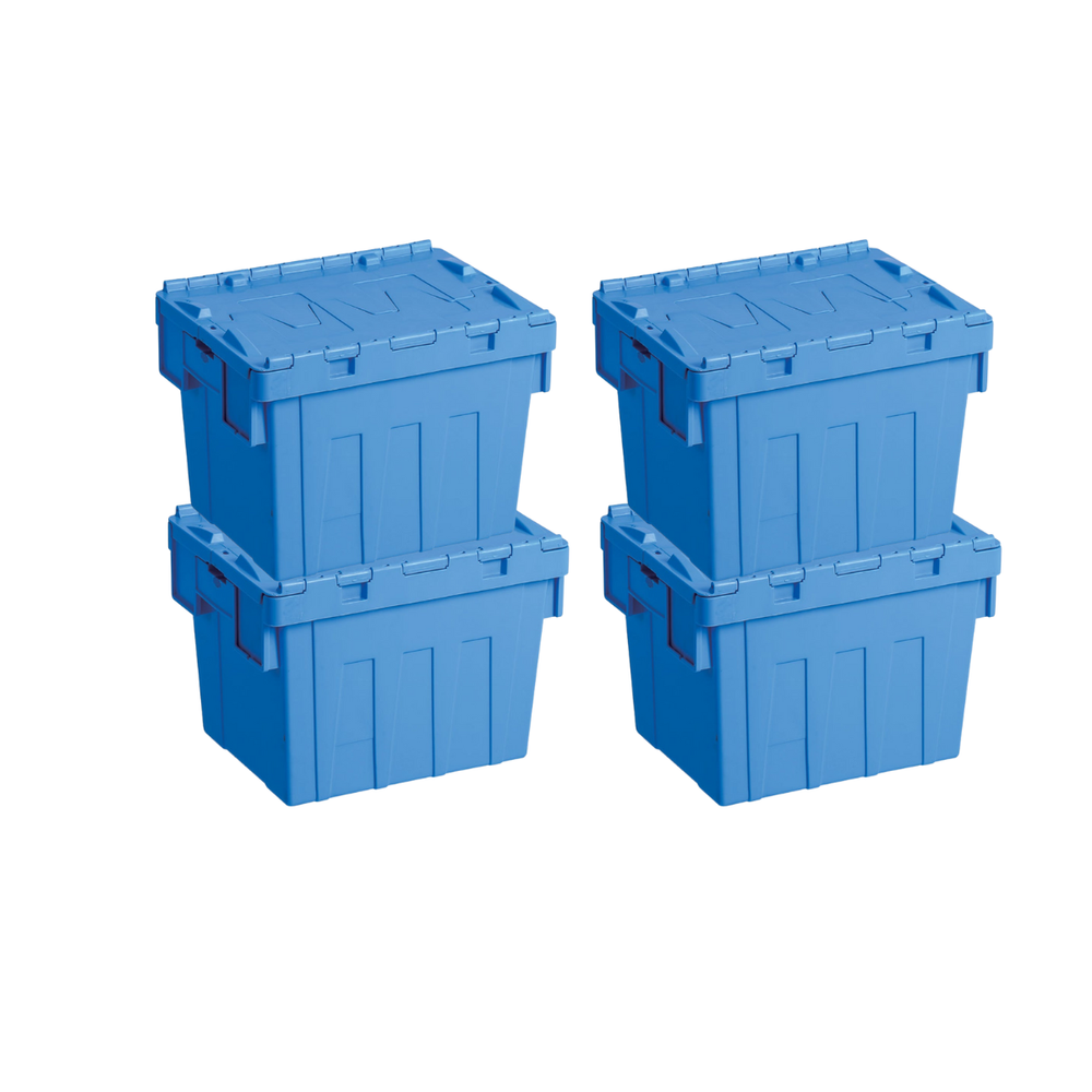 PACK CAJA BISAGRADA 25L 4 UNIDADES